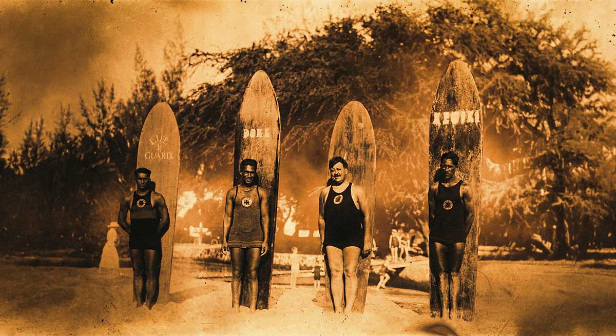 Hawaii's surfing ledgends with Duke Kahanamoku