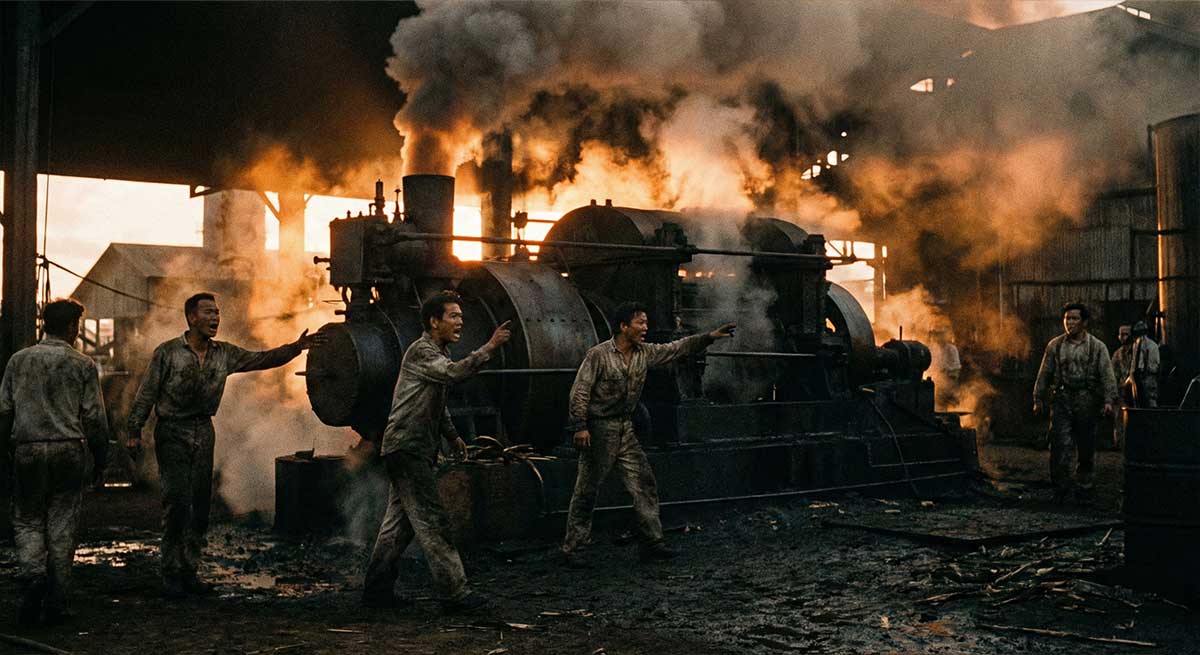 Working around loud dangerous machinery required clear and direct communicaiton. 