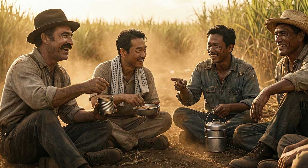 The fusion of cultures from platation workers gave birth to the modern mixed plate.