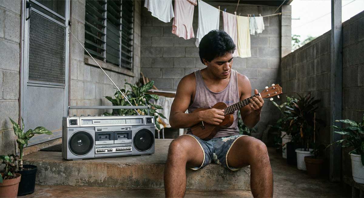 Early Jawaiian fusions of ukulele and reggae beats